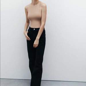 NWT Zara Beige-Pink Bodysuit